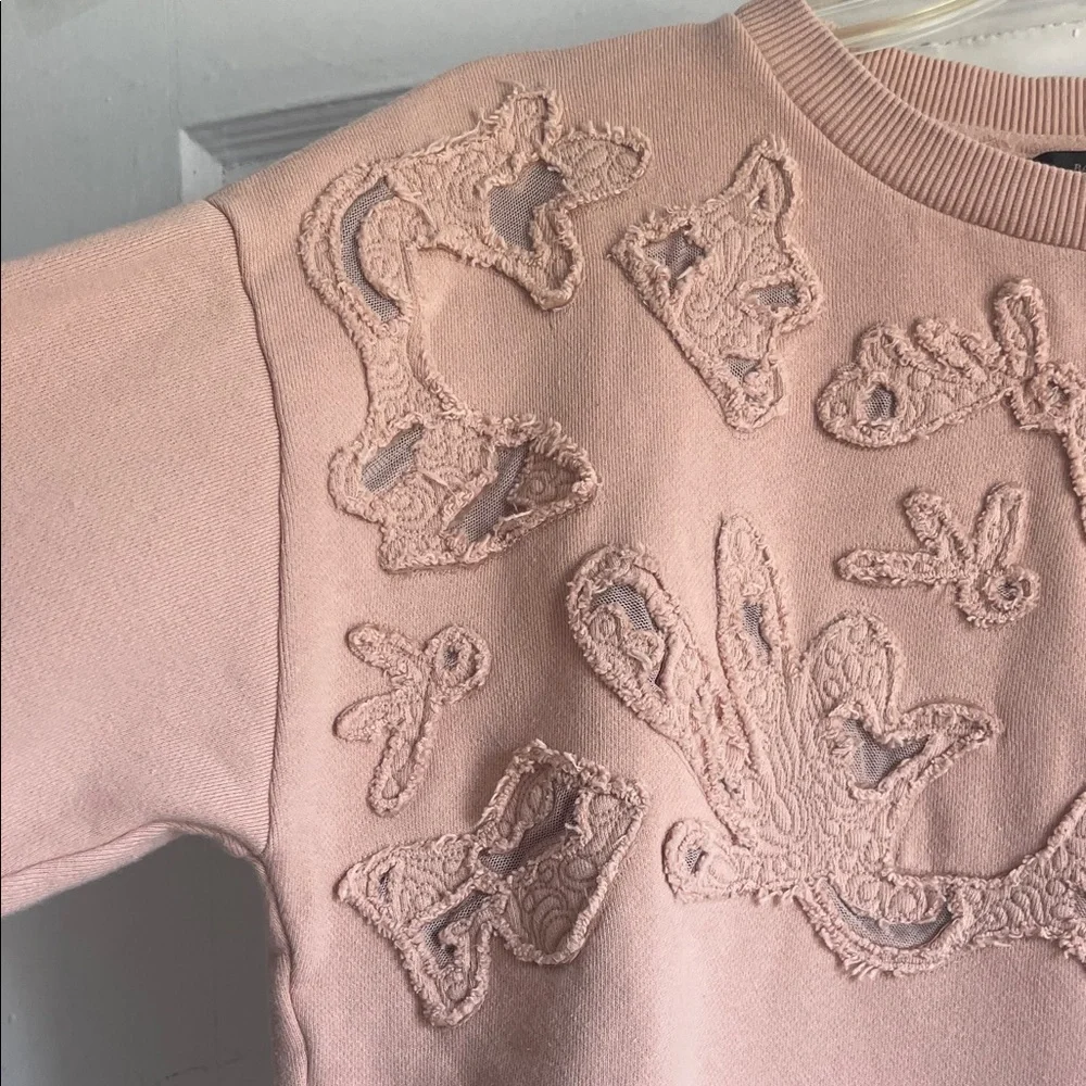 Banana Republic Women's Blush Sweater with Textured Accents